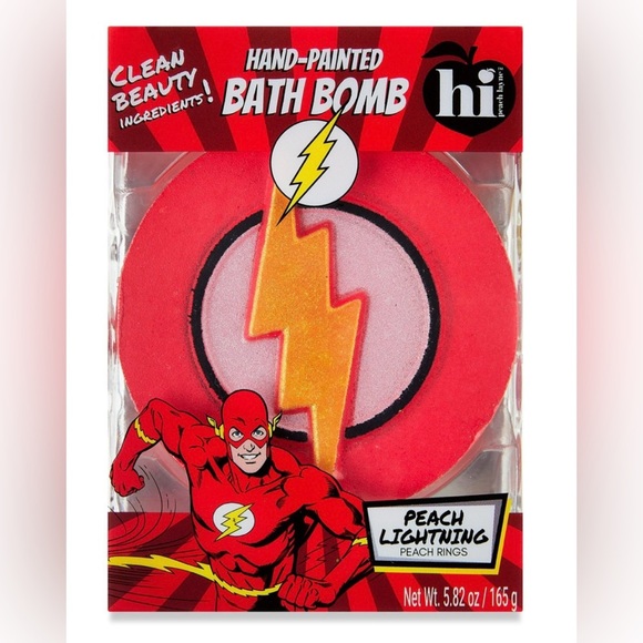 Hi Peach Layne JLA Bath Set & 4 Superhero Bath Bombs Bundle. - Picture 9 of 14